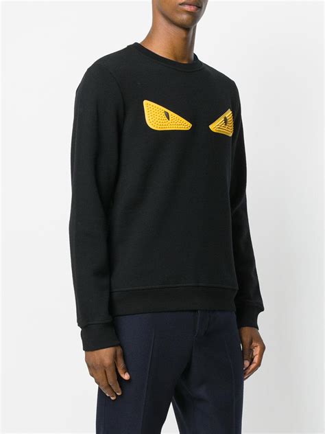 fendi hoodie zip up|fendi monster eyes sweatshirt.